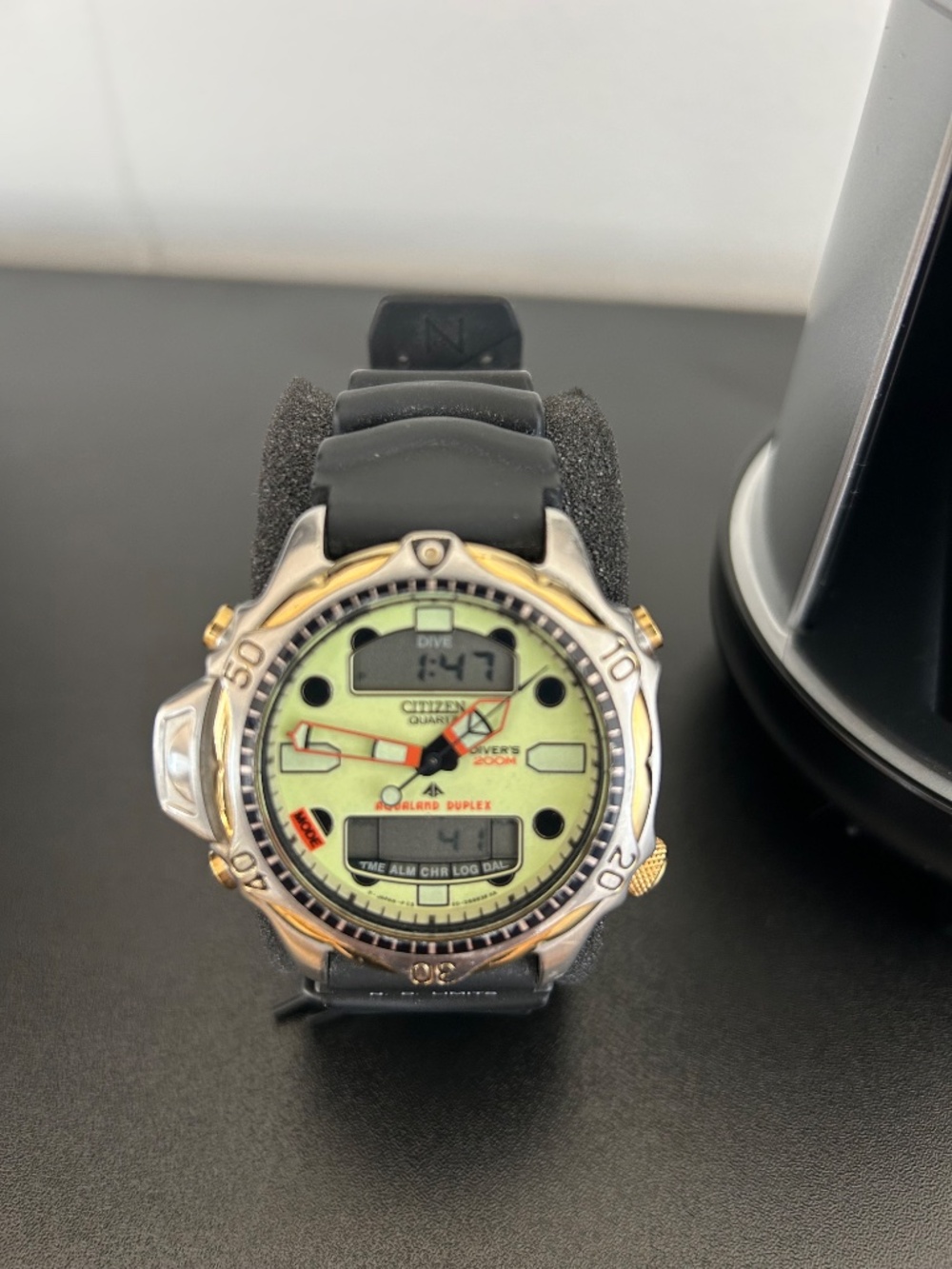 Vintage Citizens Dive Watch Aqualand Duplex - Picture 4 of 6